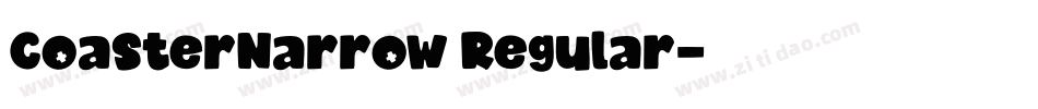 CoasterNarrow Regular字体转换